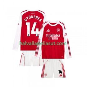 Jalkapallo Pelipaidat/Peliasut Arsenal Viktor Gyokeres 14 Lasten Kotipaita 2025-2026 Pitkähihainen